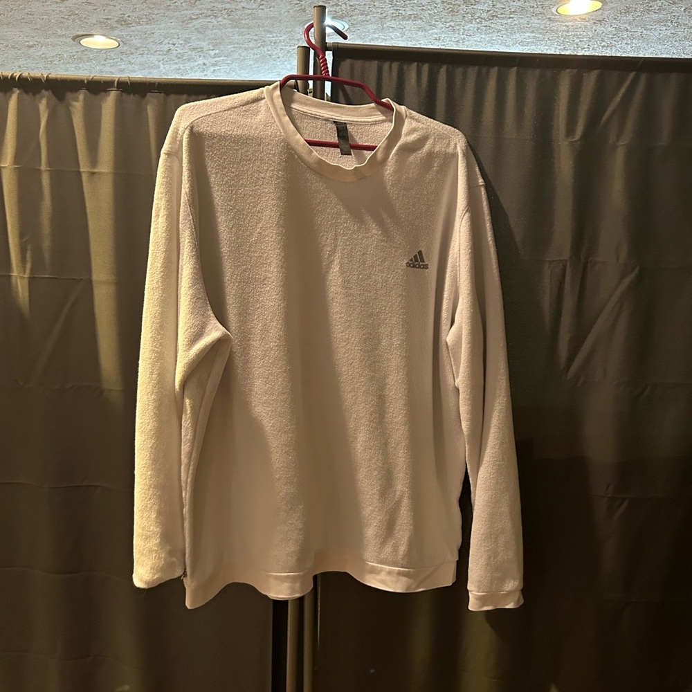 White adidas sweater XL